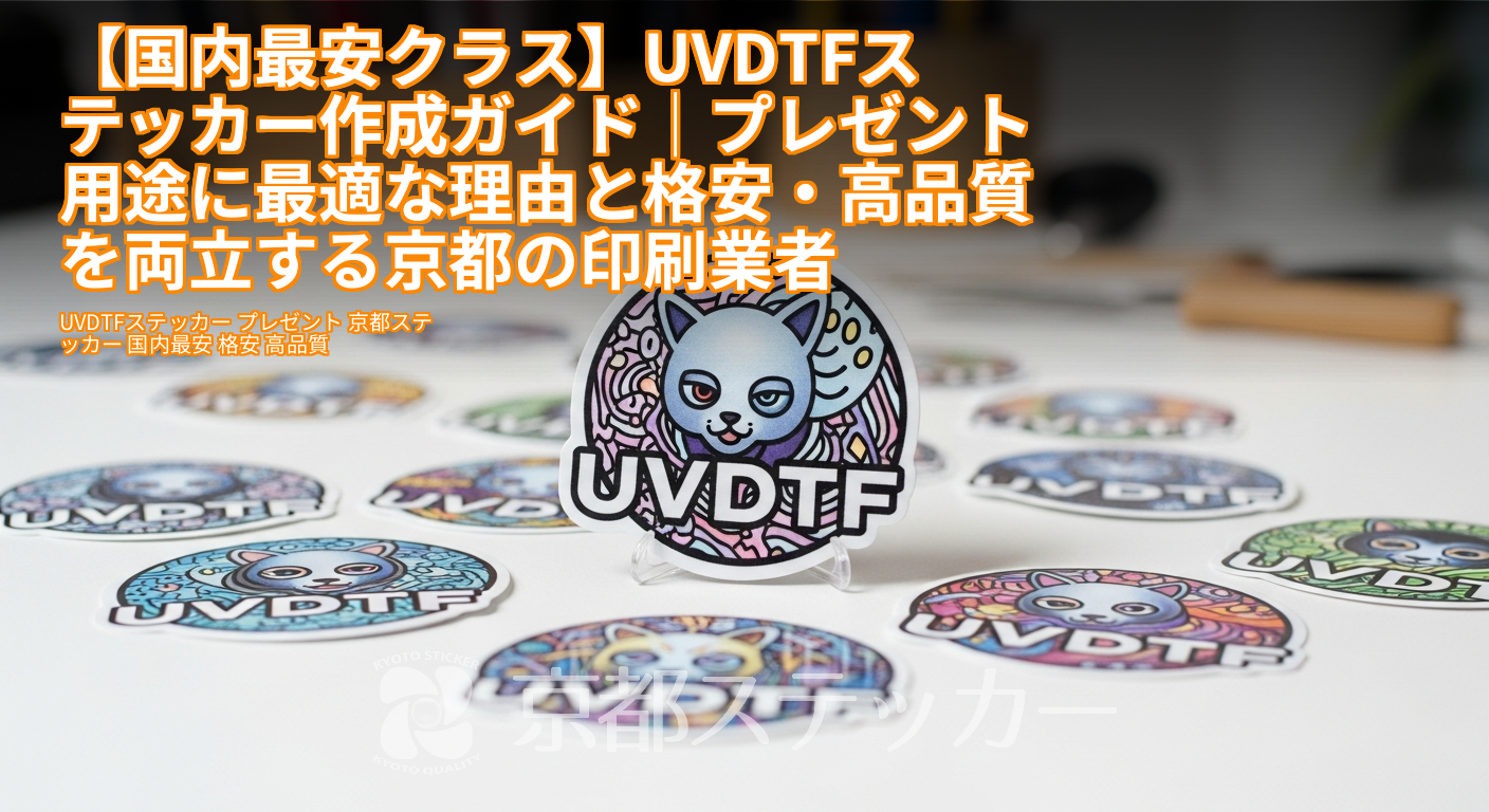 【国内最安クラス】UVDTFステッカー作成ガイド|プレゼント用途に最適な理由と格安・高品質を両立する京都の印刷業者