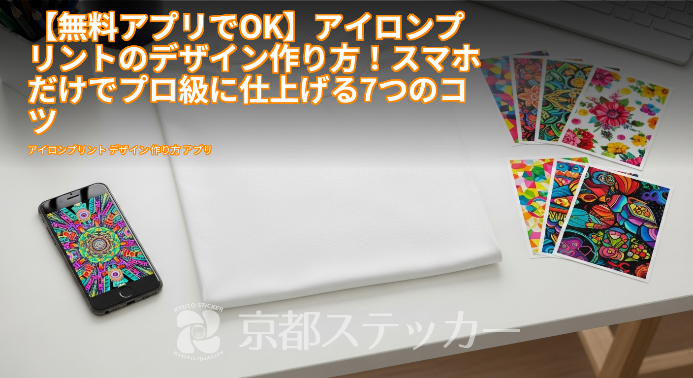 【無料アプリでOK】アイロンプリントのデザイン作り方!スマホだけでプロ級に仕上げる7つのコツ