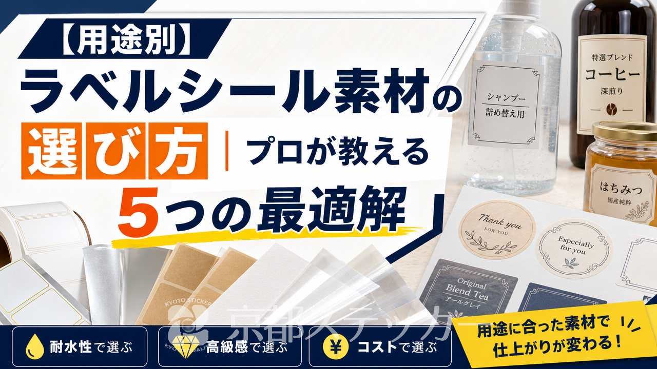 【用途別】ラベルシール素材の選び方｜プロが教える5つの最適解