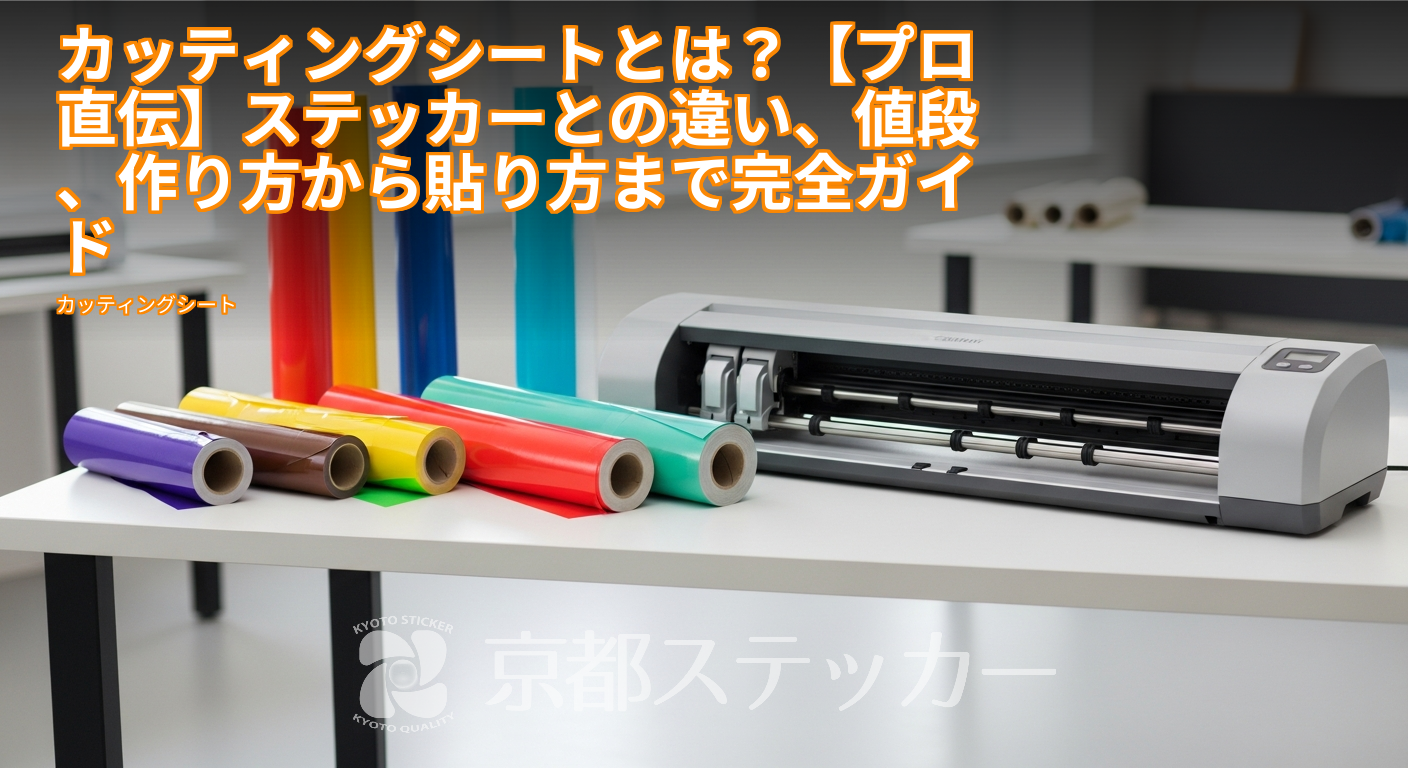 カッティングシートとは?【プロ直伝】ステッカーとの違い、値段、作り方から貼り方まで完全ガイド