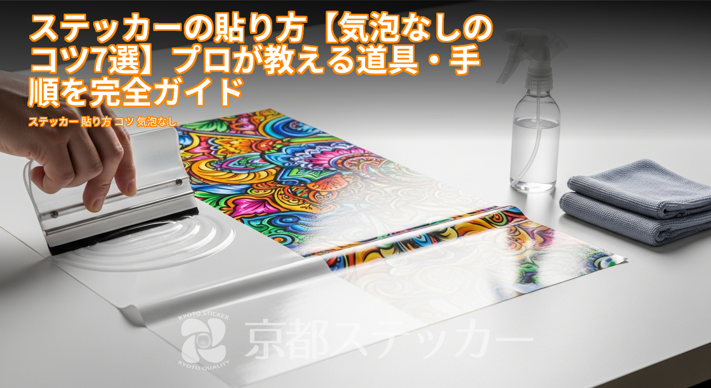 ステッカーの貼り方【気泡なしのコツ7選】プロが教える道具・手順を完全ガイド