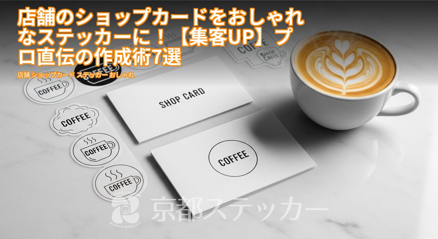 店舗のショップカードをおしゃれなステッカーに!【集客UP】プロ直伝の作成術7選