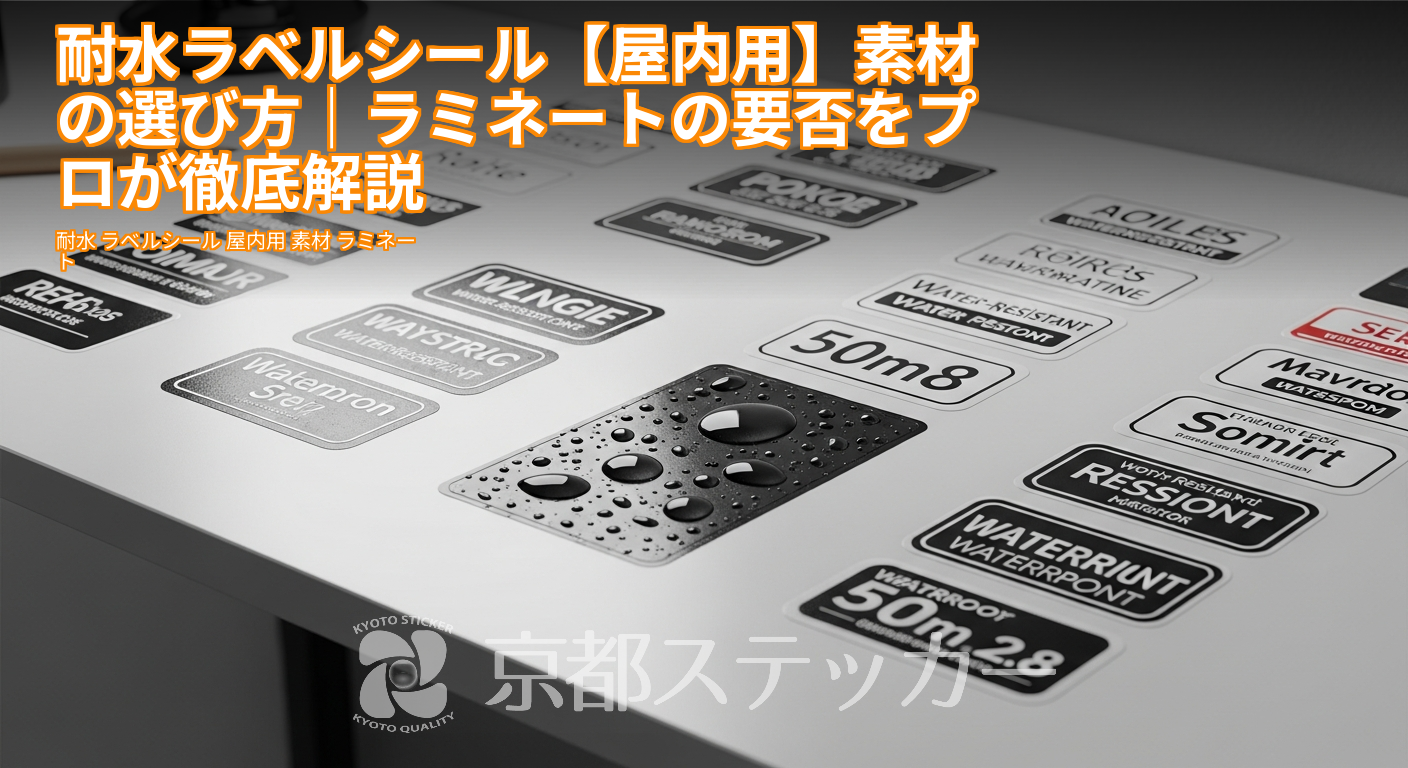 耐水ラベルシール【屋内用】素材の選び方|ラミネートの要否をプロが徹底解説