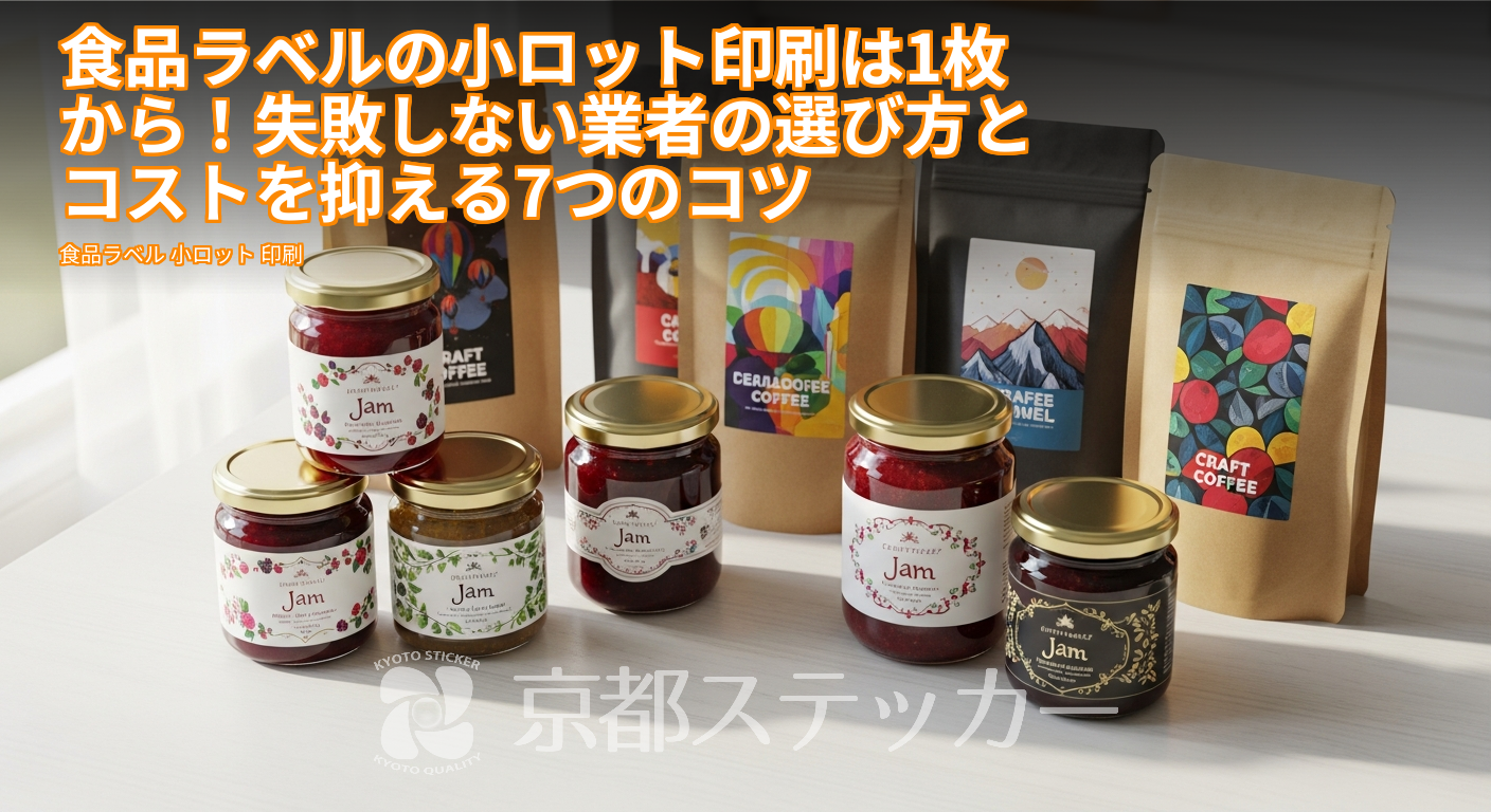 食品ラベルの小ロット印刷は1枚から!失敗しない業者の選び方とコストを抑える7つのコツ