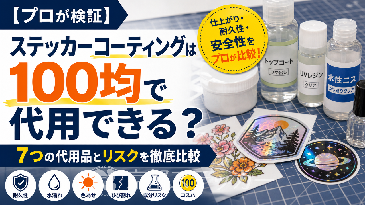 【プロが検証】ステッカーコーティングは100均で代用できる?7つの代用品とリスクを徹底比較