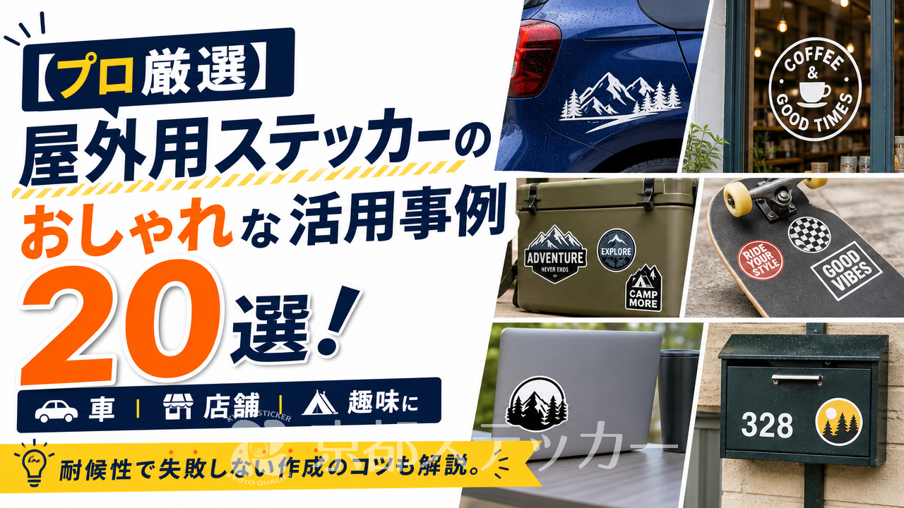 【プロ厳選】屋外用ステッカーのおしゃれな活用事例20選!車・店舗・趣味に