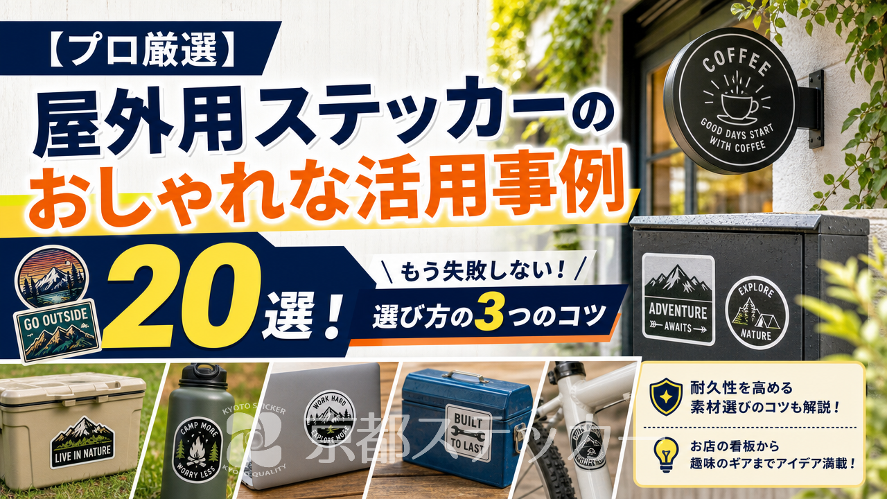 【プロ厳選】屋外用ステッカーのおしゃれな活用事例20選!もう失敗しない選び方の3つのコツ