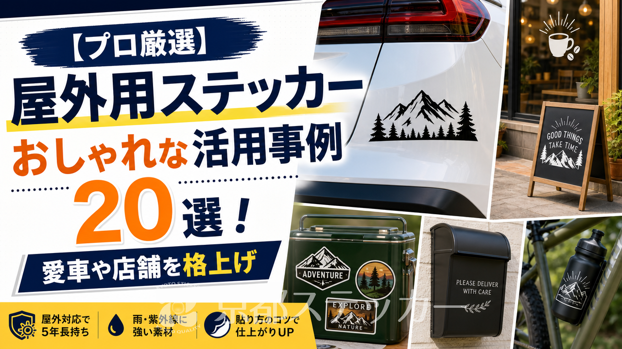 【プロ厳選】屋外用ステッカーおしゃれな活用事例20選!愛車や店舗を格上げ