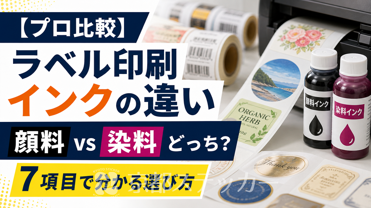 【プロ比較】ラベル印刷インクの違い|顔料vs染料どっち?7項目で分かる選び方