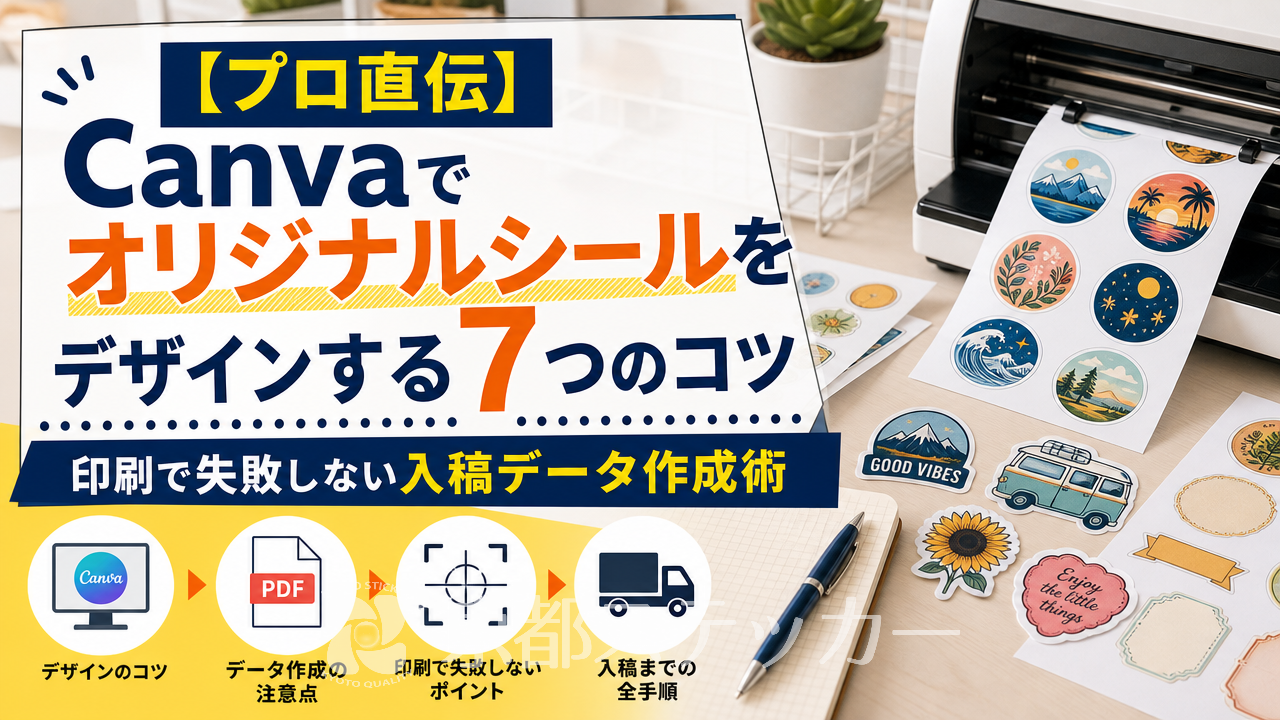 【プロ直伝】Canvaでオリジナルシールをデザインする7つのコツ|印刷で失敗しない入稿データ作成術