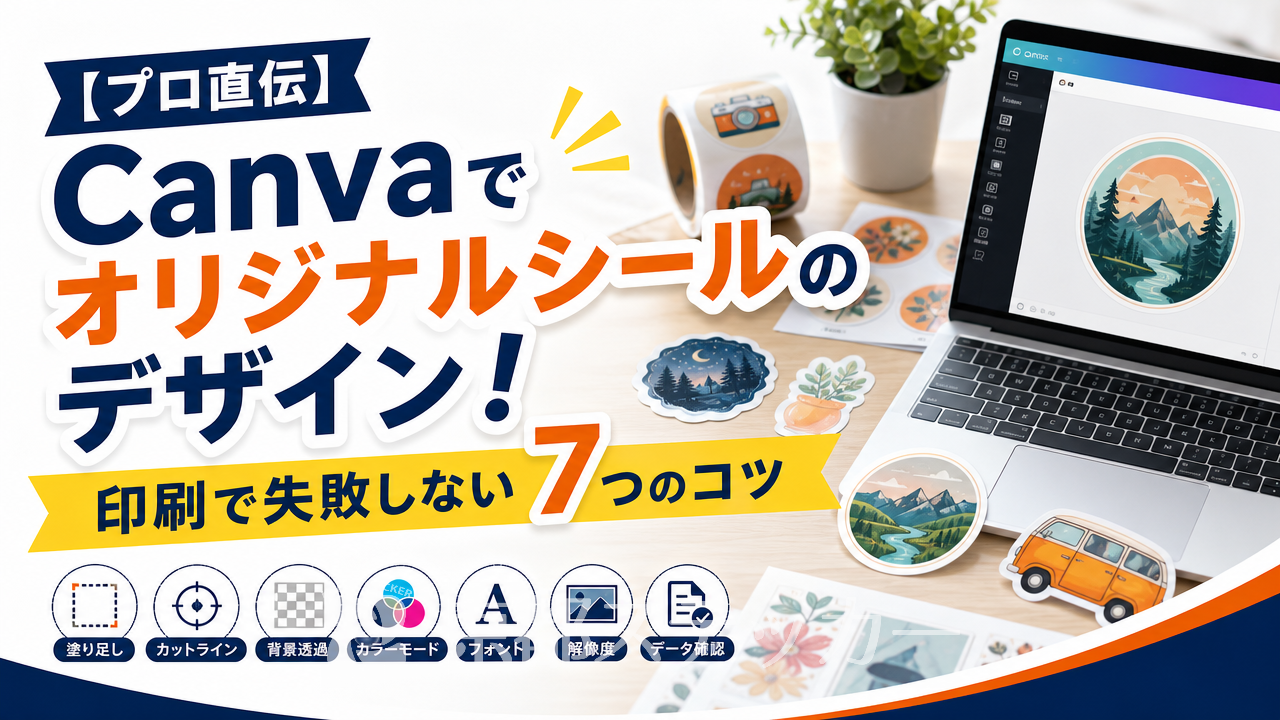 【プロ直伝】Canvaでオリジナルシールのデザイン!印刷で失敗しない7つのコツ