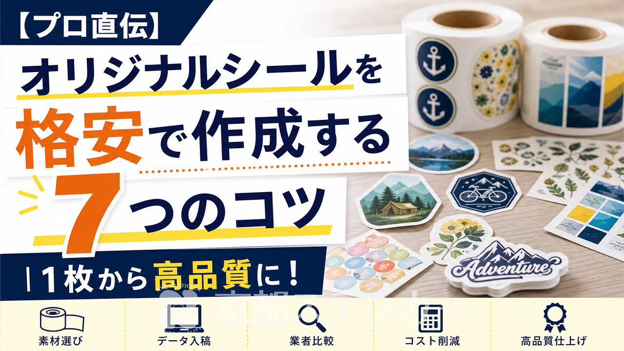 【プロ直伝】オリジナルシールを格安で作成する7つのコツ|1枚から高品質に!