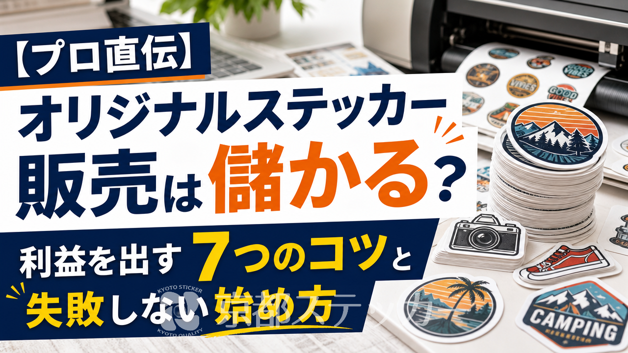 【プロ直伝】オリジナルステッカー販売は儲かる?利益を出す7つのコツと失敗しない始め方