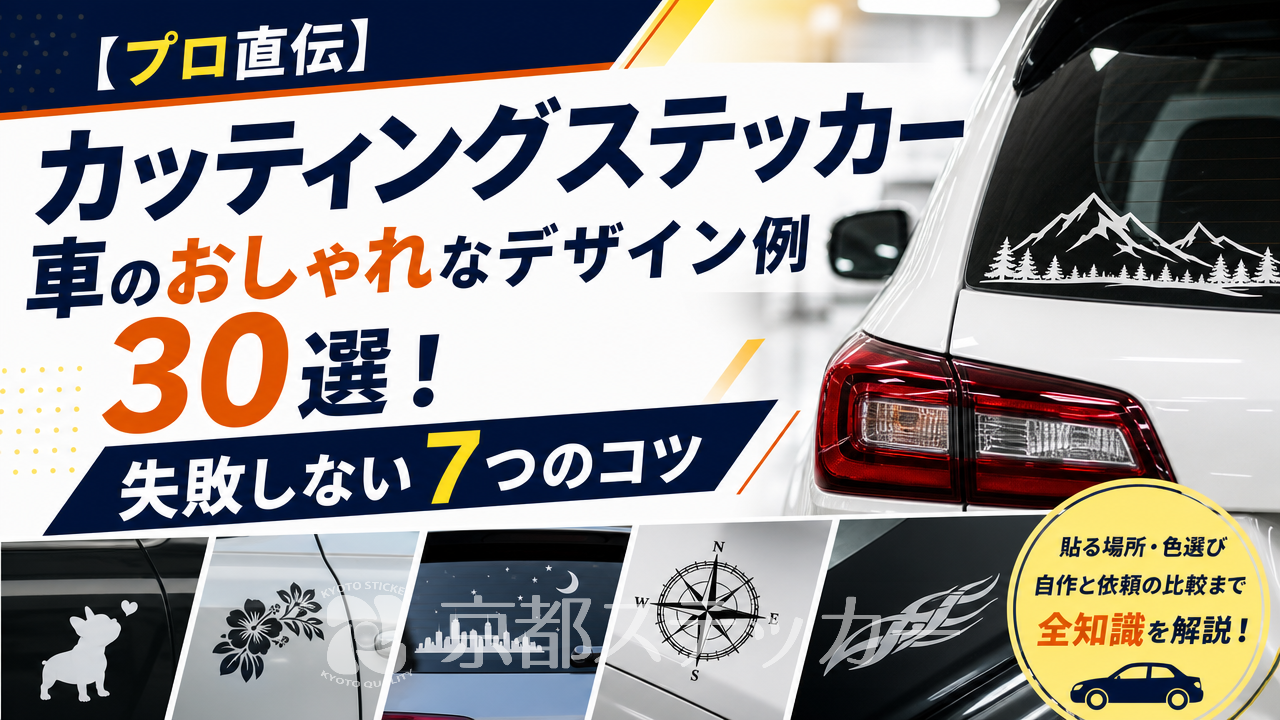 【プロ直伝】カッティングステッカー 車のおしゃれなデザイン例30選!失敗しない7つのコツ