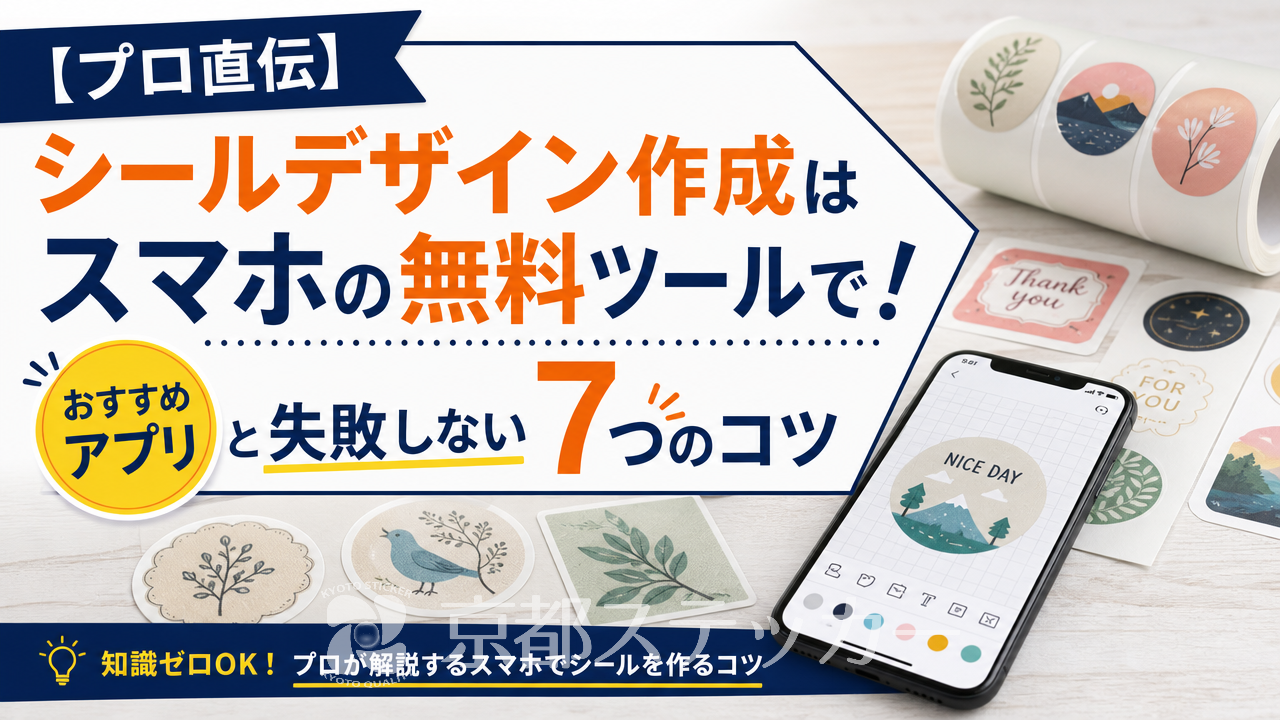 【プロ直伝】シールデザイン作成はスマホの無料ツールで!おすすめアプリと失敗しない7つのコツ