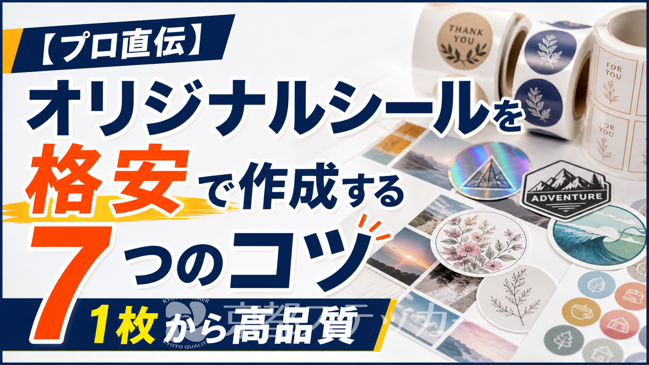 【プロ直伝】オリジナルシールを格安で作成する7つのコツ|1枚から高品質