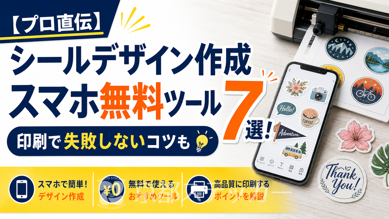 【プロ直伝】シールデザイン作成スマホ無料ツール7選!印刷で失敗しないコツも