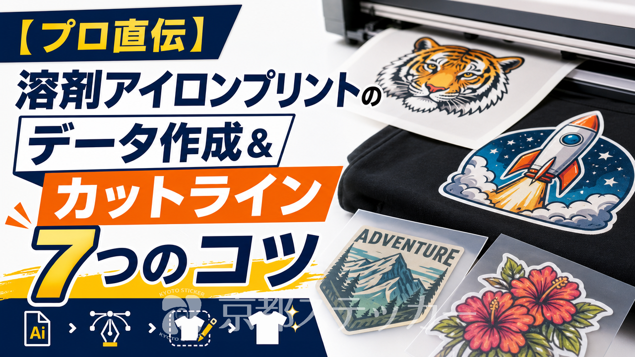【プロ直伝】溶剤アイロンプリントのデータ作成&カットライン7つのコツ