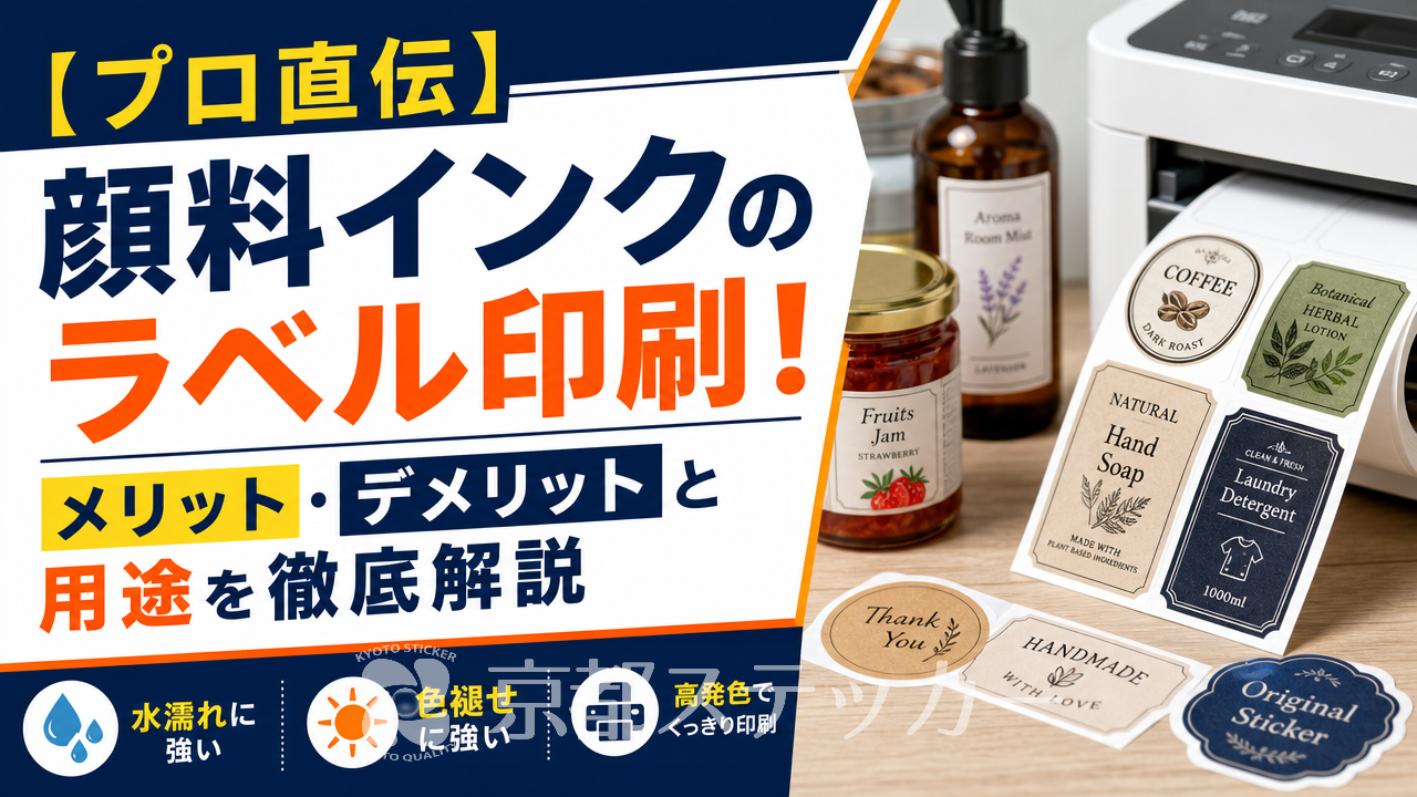 【プロ直伝】顔料インクのラベル印刷!メリット・デメリットと用途を徹底解説