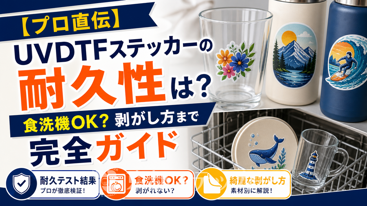 【プロ直伝】UVDTFステッカーの耐久性は?食洗機OK?剥がし方まで完全ガイド