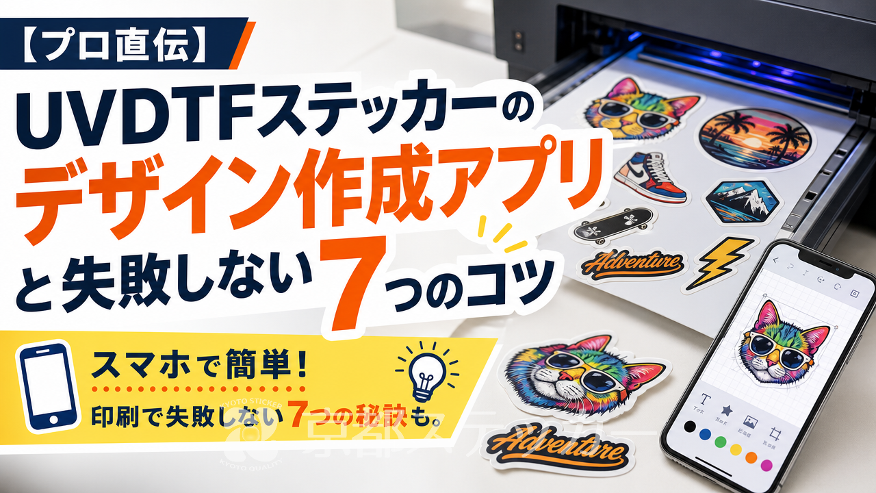 【プロ直伝】UVDTFステッカーのデザイン作成アプリと失敗しない7つのコツ