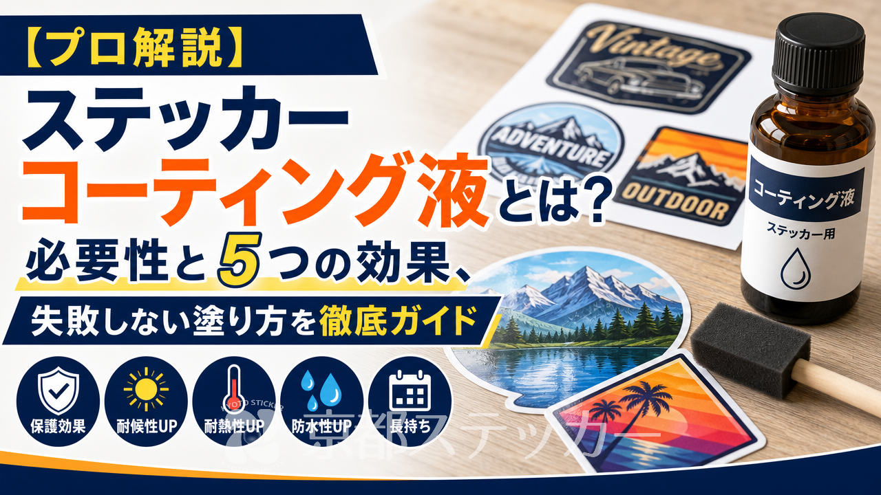 【プロ解説】ステッカーコーティング液とは？必要性と5つの効果、失敗しない塗り方を徹底ガイド