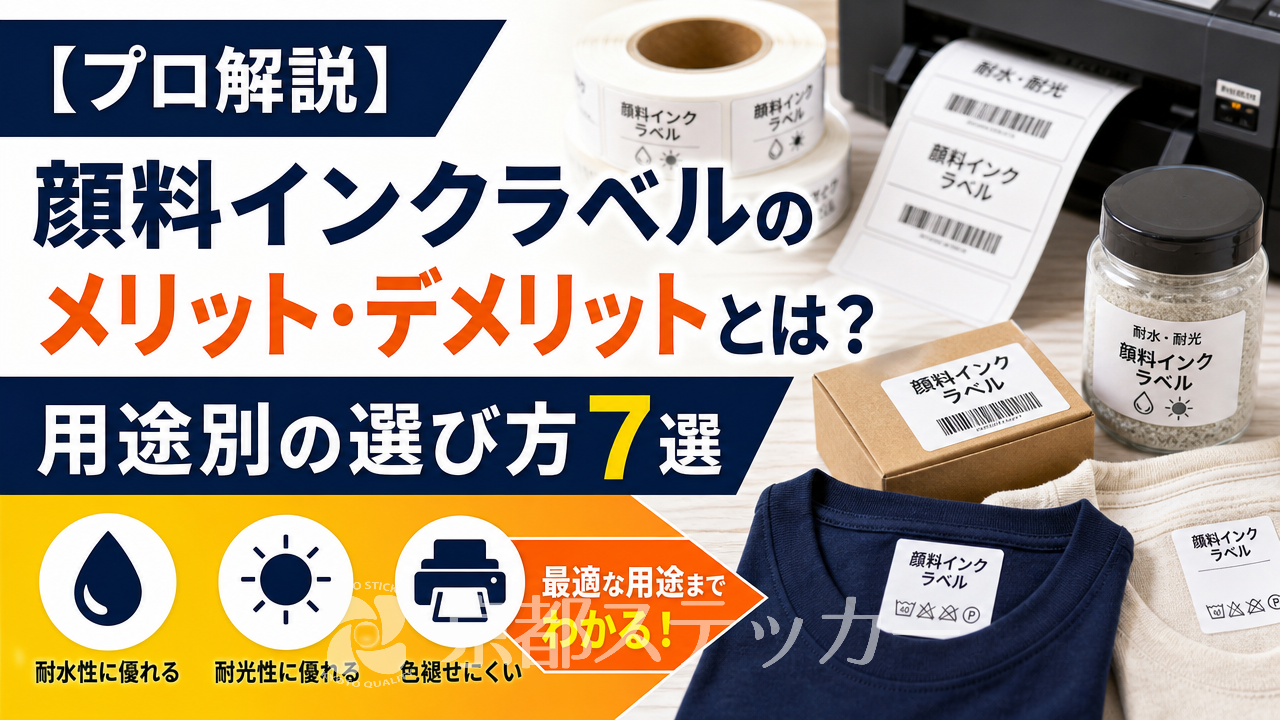 【プロ解説】顔料インクラベルのメリット・デメリットとは？用途別の選び方7選