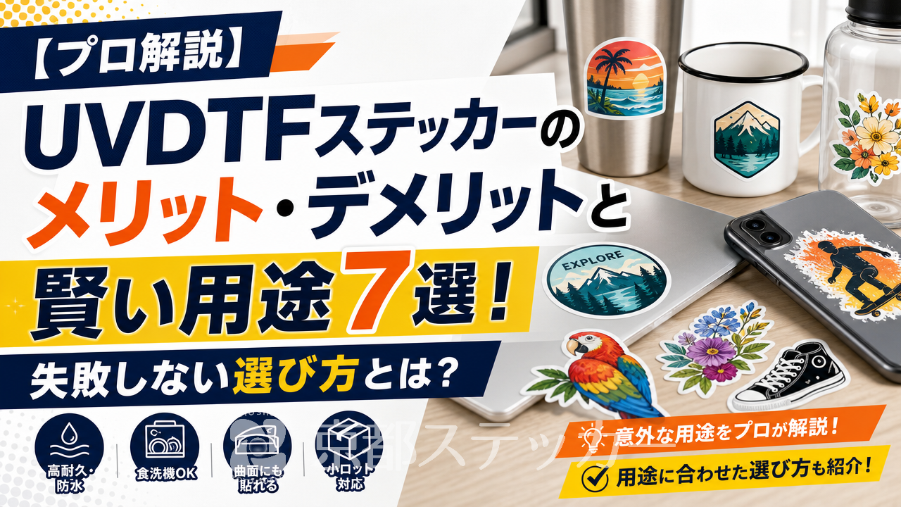 【プロ解説】UVDTFステッカーのメリット・デメリットと賢い用途7選!失敗しない選び方とは?