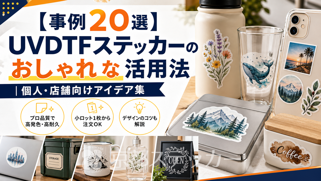 【事例20選】UVDTFステッカーのおしゃれな活用法|個人・店舗向けアイデア集