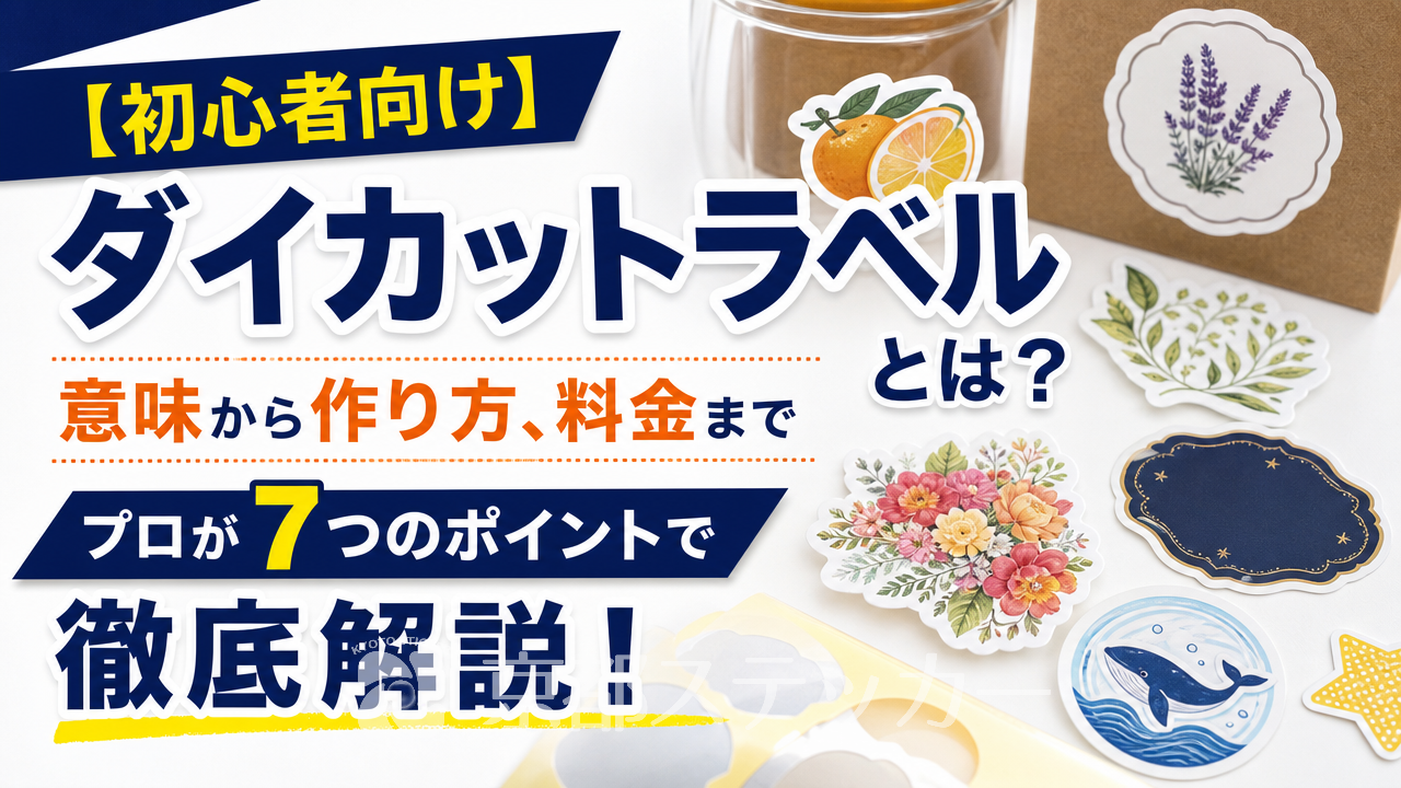 【初心者向け】ダイカットラベルとは?意味から作り方、料金までプロが7つのポイントで徹底解説!