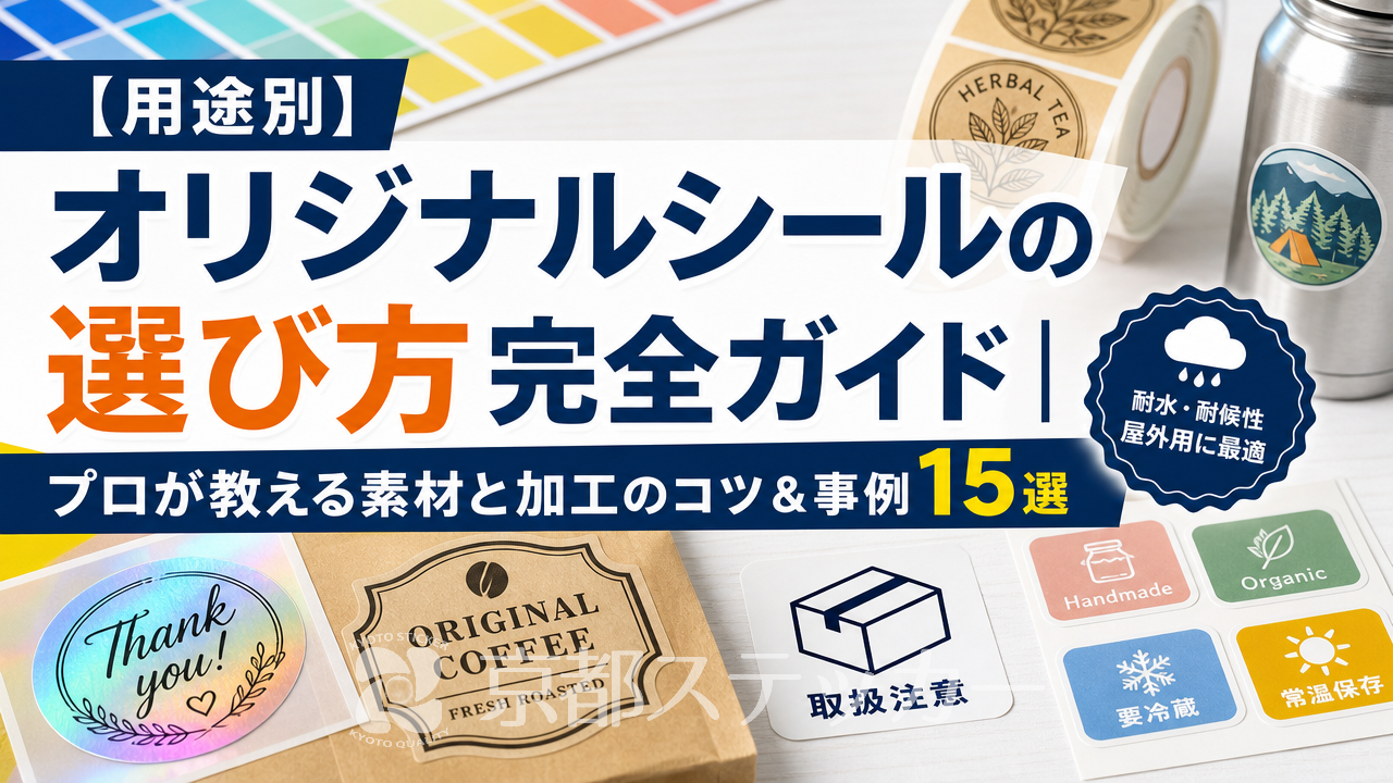 【用途別】オリジナルシールの選び方完全ガイド｜プロが教える素材と加工のコツ＆事例15選