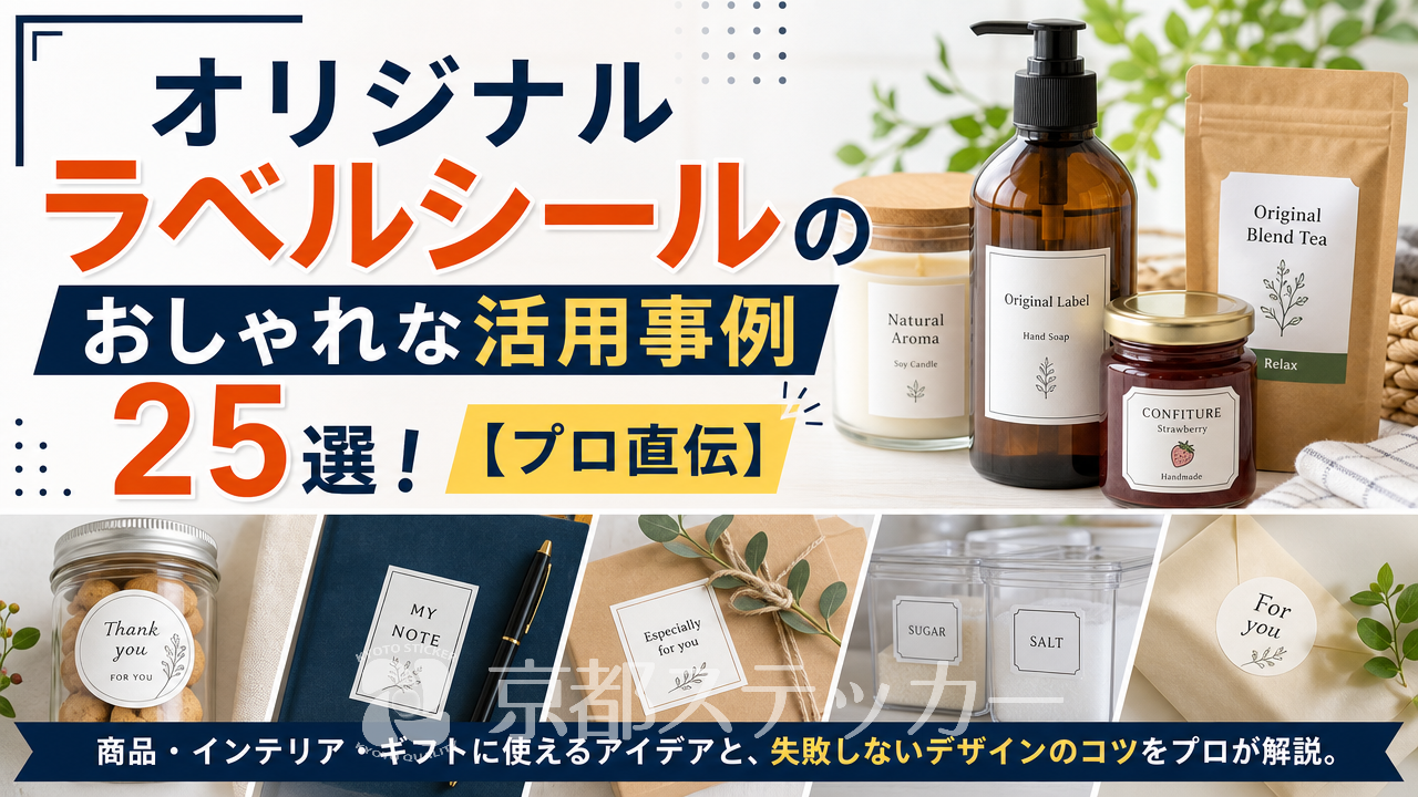 オリジナルラベルシールのおしゃれな活用事例25選!【プロ直伝】
