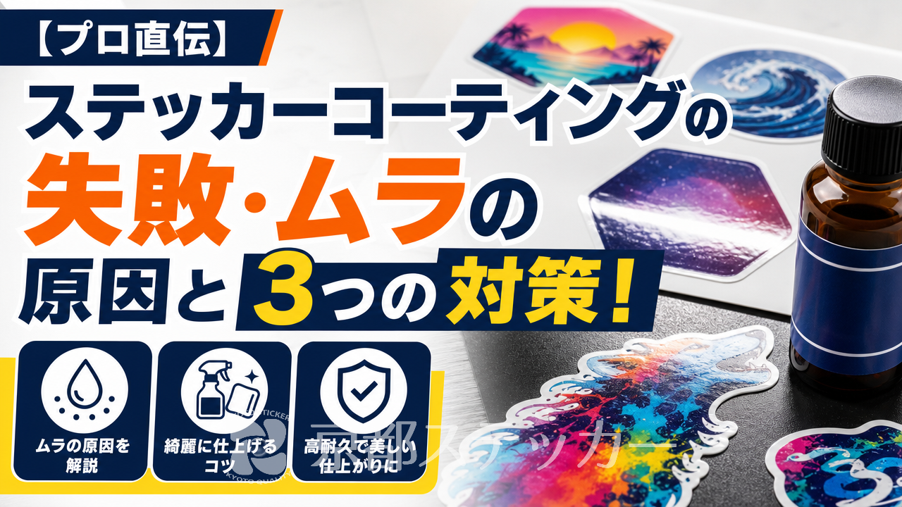 【プロ直伝】ステッカーコーティングの失敗・ムラの原因と3つの対策!