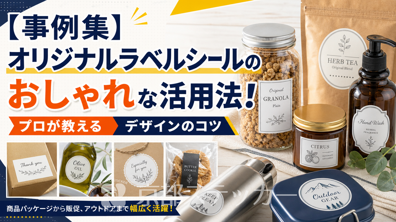 【事例集】オリジナルラベルシールのおしゃれな活用法!プロが教えるデザインのコツ