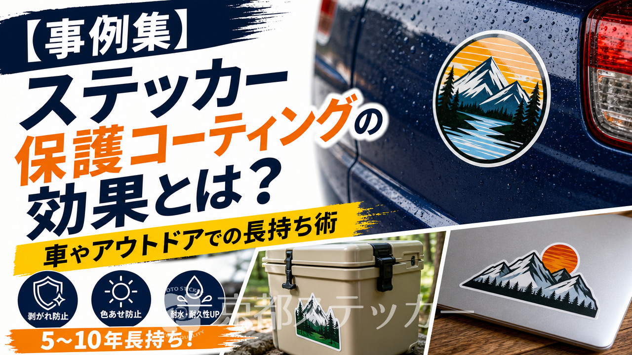 【事例集】ステッカー保護コーティングの効果とは?車やアウトドアでの長持ち術