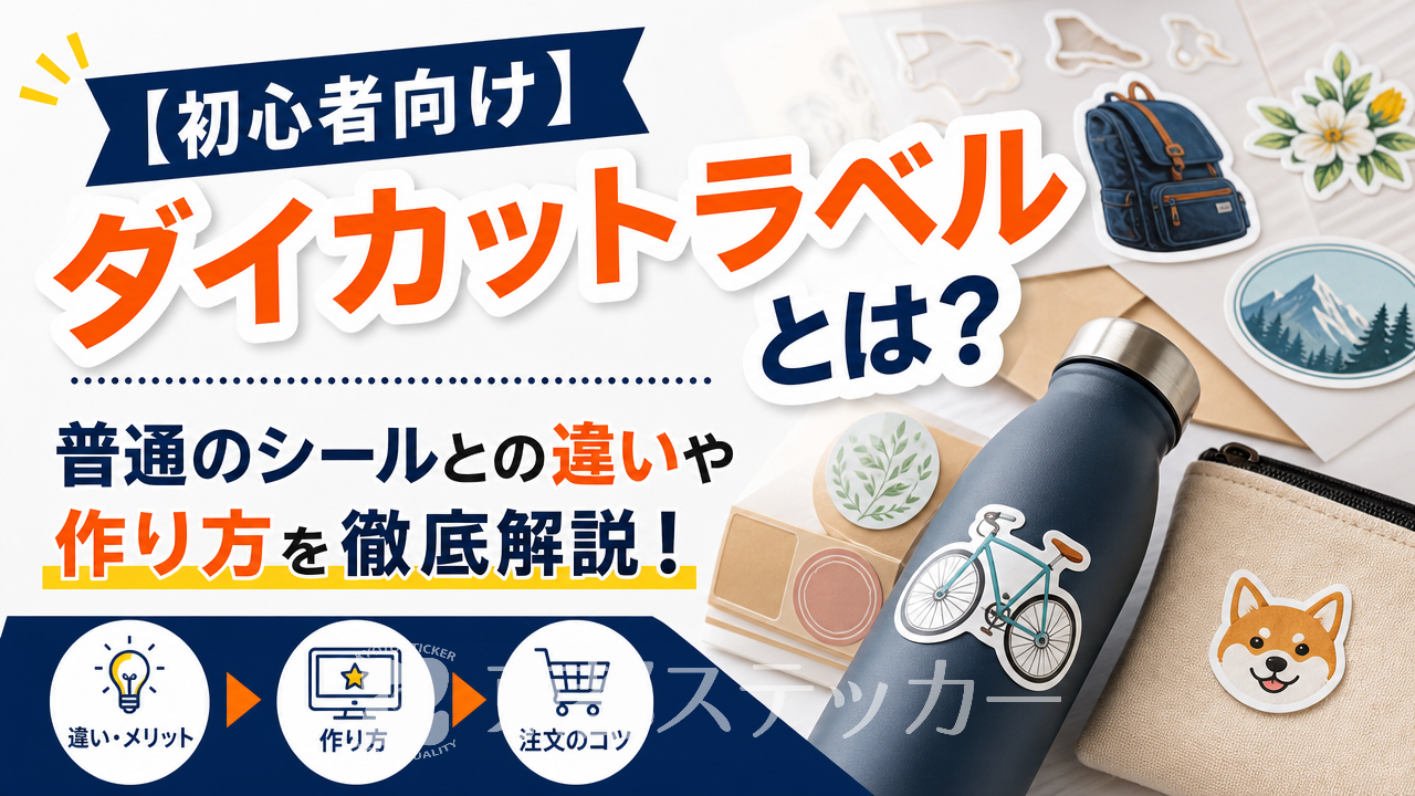 【初心者向け】ダイカットラベルとは?普通のシールとの違いや作り方を徹底解説!