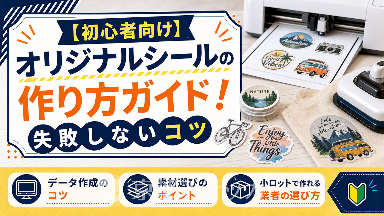 【初心者向け】オリジナルシールの作り方ガイド!失敗しないコツ