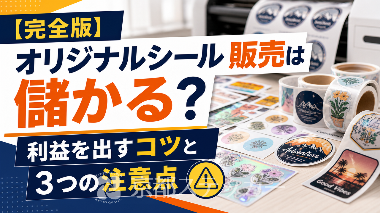 【完全版】オリジナルシール販売は儲かる?利益を出すコツと3つの注意点