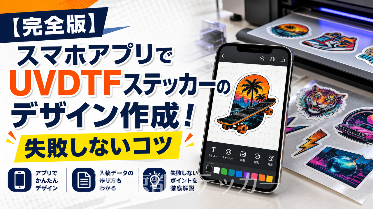 【完全版】スマホアプリでUVDTFステッカーのデザイン作成!失敗しないコツ