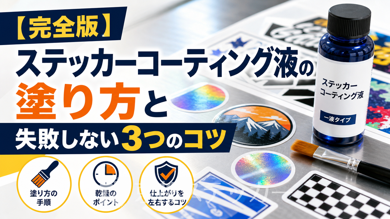 【完全版】ステッカーコーティング液の塗り方と失敗しない3つのコツ
