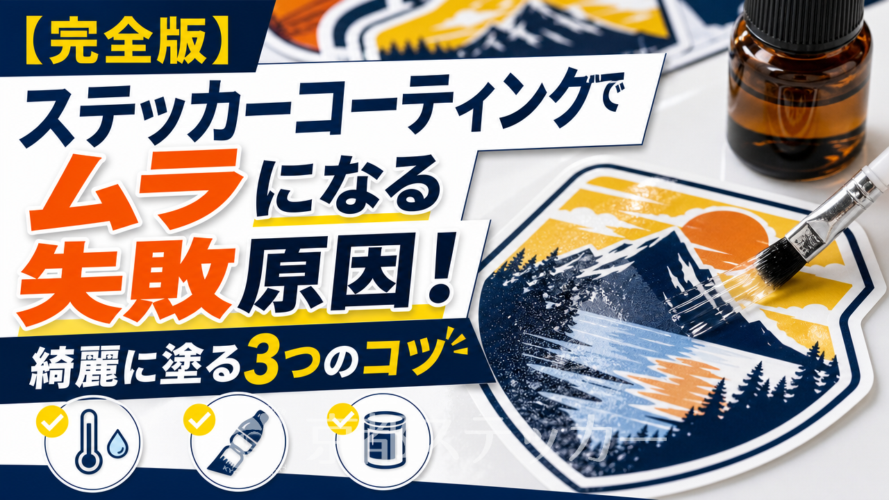 【完全版】ステッカーコーティングでムラになる失敗原因!綺麗に塗る3つのコツ