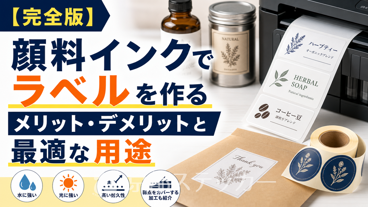 【完全版】顔料インクでラベルを作るメリット・デメリットと最適な用途