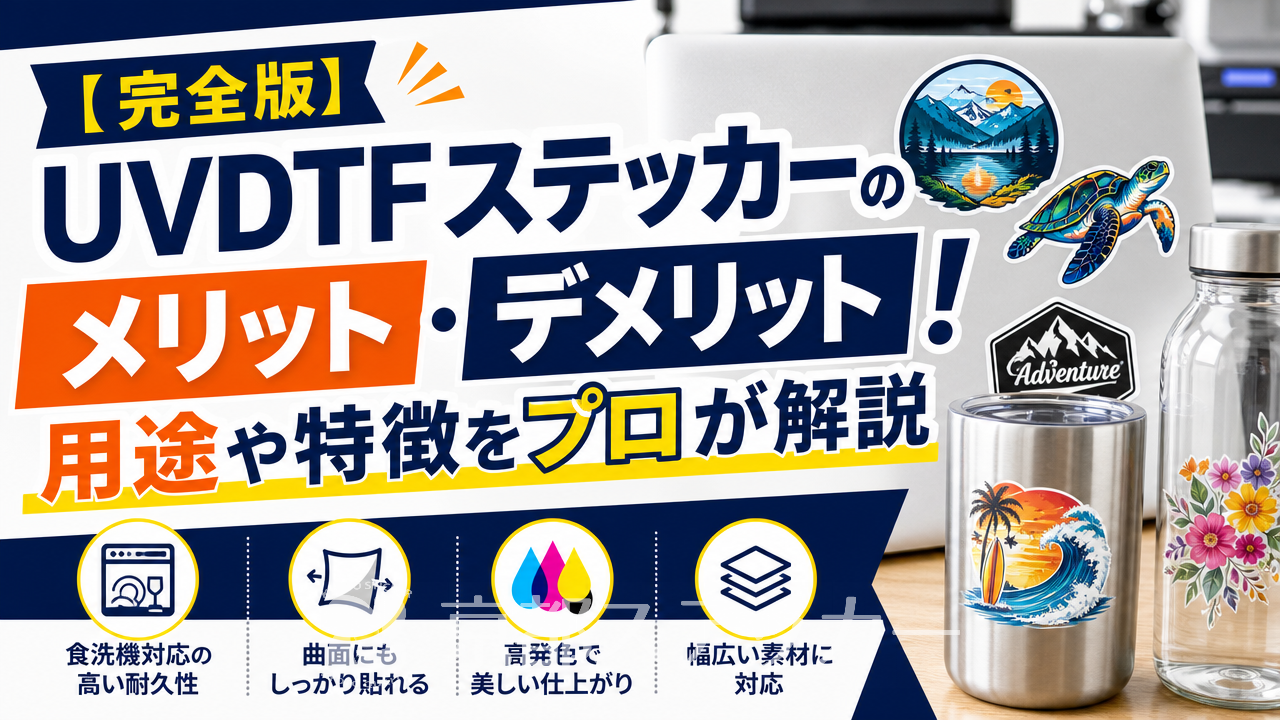 【完全版】UVDTFステッカーのメリット・デメリット!用途や特徴をプロが解説