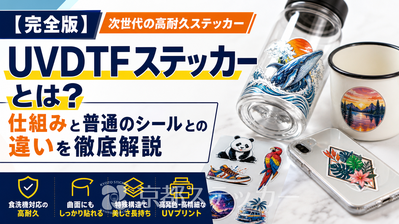 【完全版】UVDTFステッカーとは？仕組みと普通のシールとの違いを徹底解説