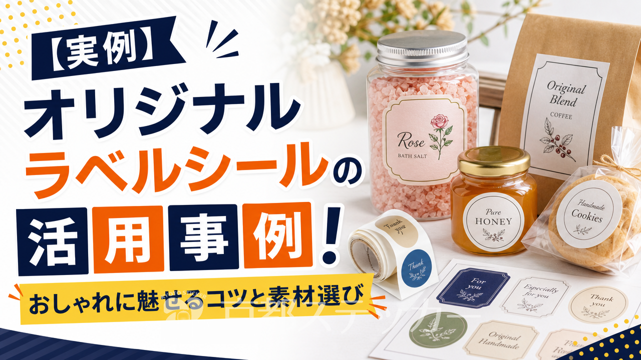 【実例】オリジナルラベルシールの活用事例!おしゃれに魅せるコツと素材選び