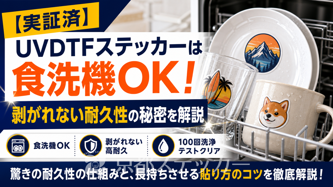 【実証済】UVDTFステッカーは食洗機OK！剥がれない耐久性の秘密を解説