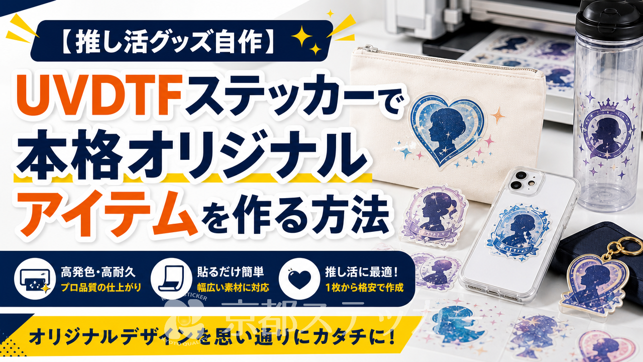 【推し活グッズ自作】UVDTFステッカーで本格オリジナルアイテムを作る方法