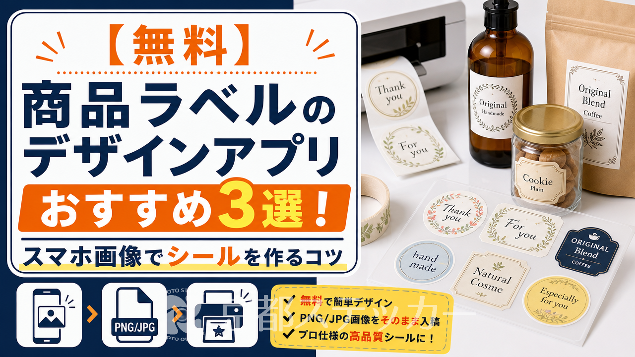【無料】商品ラベルのデザインアプリおすすめ3選!スマホ画像でシールを作るコツ
