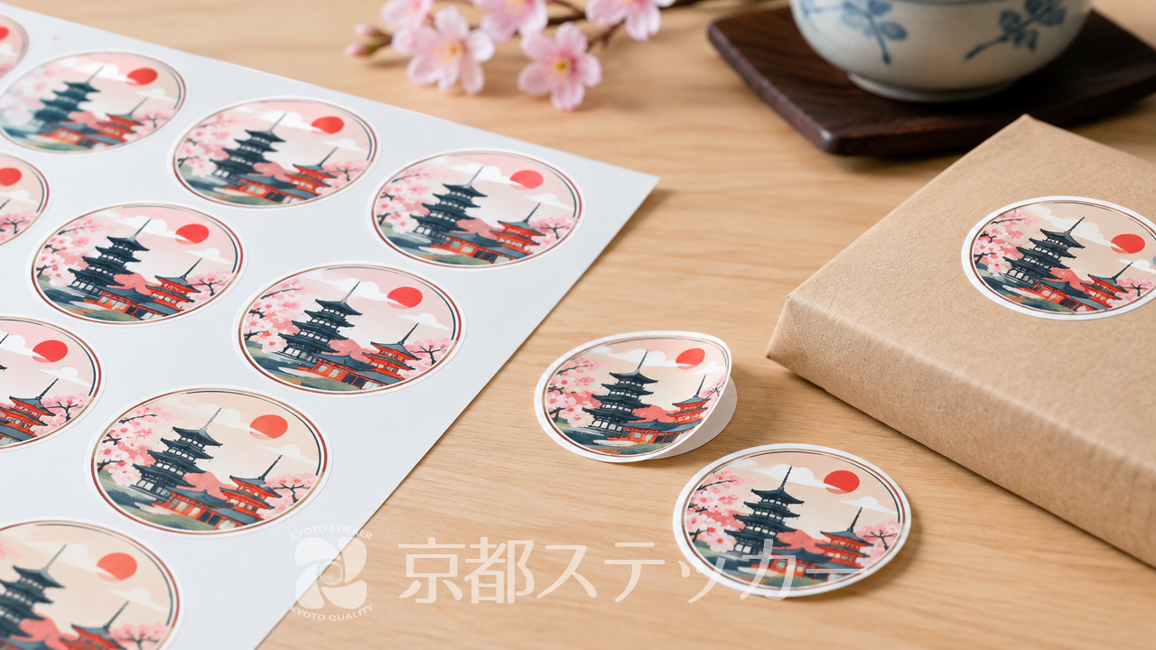 【京都】オリジナルシール印刷業者のおすすめな選び方!1枚から小ロット作成