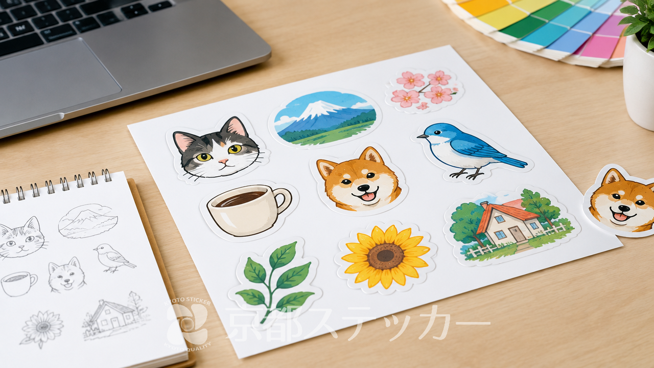 【初心者向けガイド】オリジナルシールの作り方！データ作成から用紙選びまで完全解説